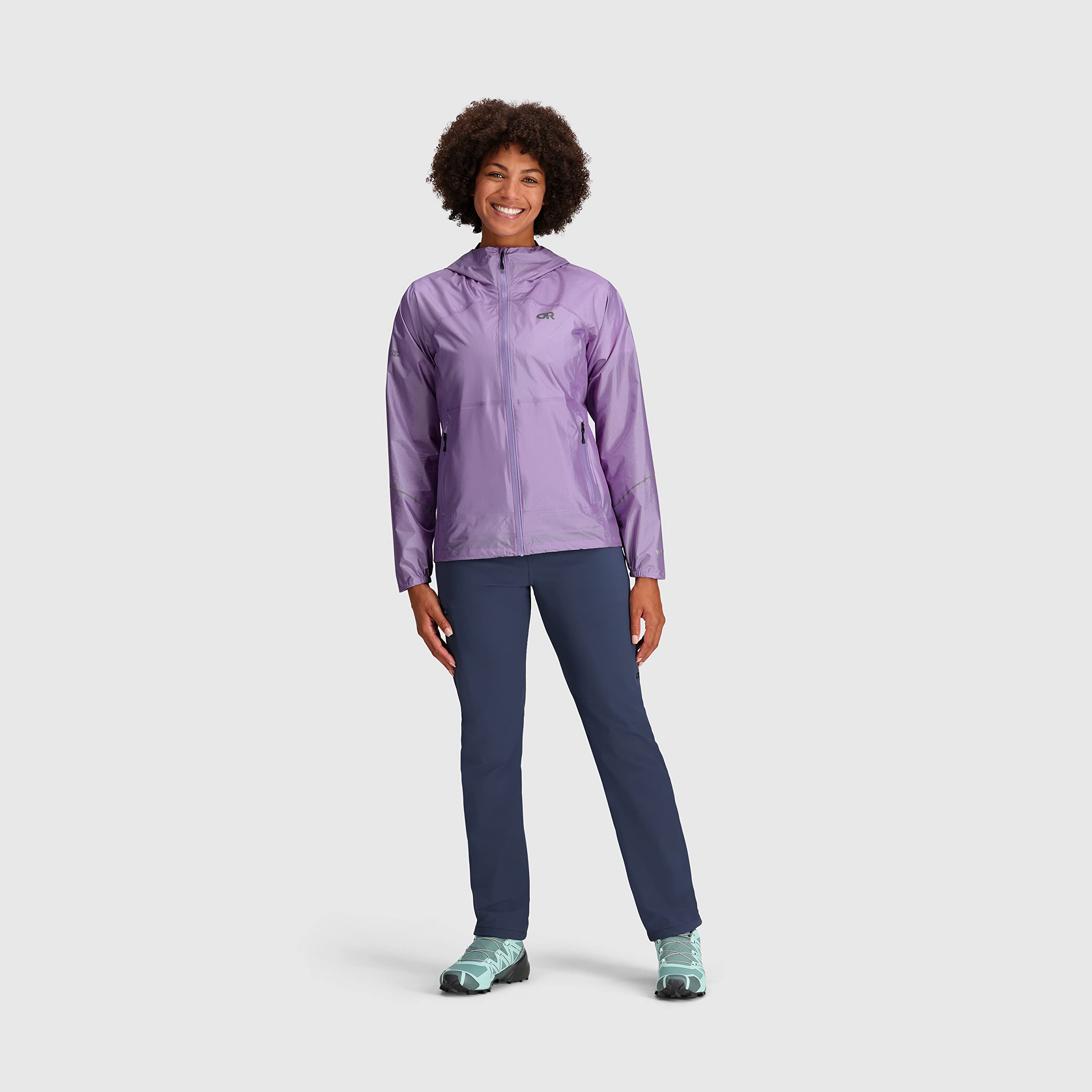 Outdoor Research Women's Helium Rain Jacket - Lightweight Waterproof Windbreaker for Hiking, Camping & Outdoor Adventures