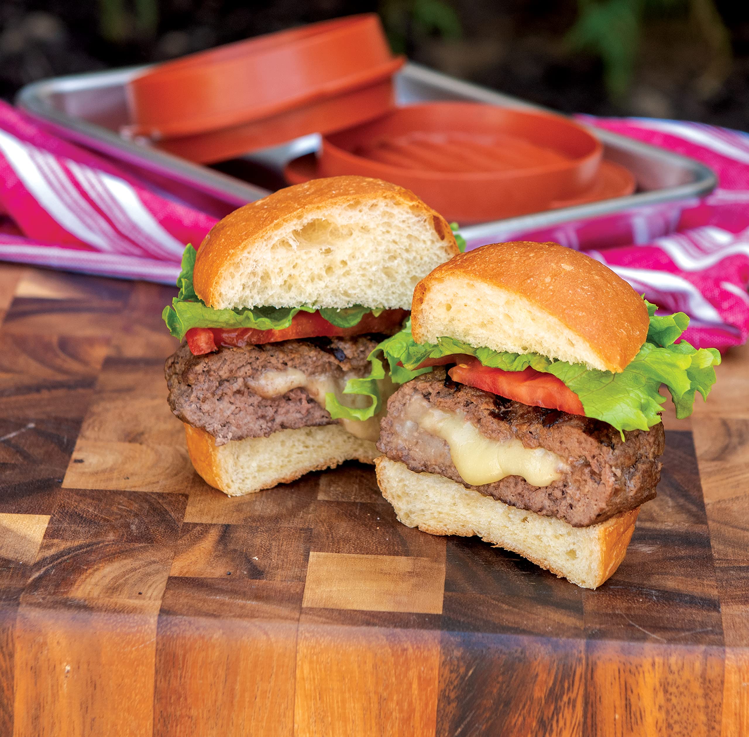 Nordic Ware 365 Indoor/Outdoor Burger Press - Stainless Steel Patty Maker for Juicy Homemade Burgers, Meatballs & Sliders - Perfect for BBQs, Picnics & Backyard Cookouts