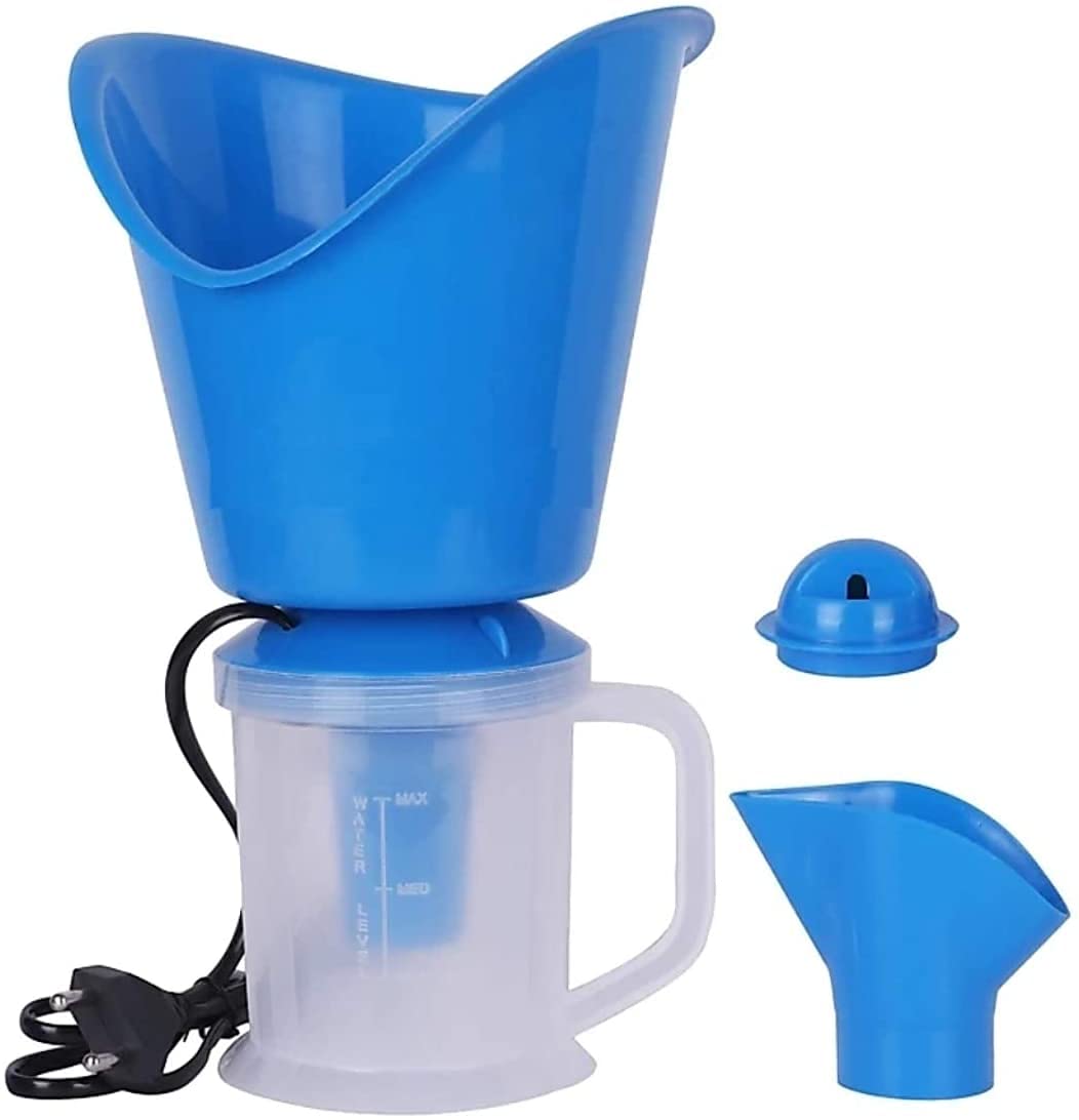 Prisma Collection 3-in-1 Vaporizer Machine - Facial Steamer, Nose Steamer & Inhaler for Cold & Cough Relief | Portable Nebulizer for Skincare & Respiratory Care | Home Spa & Wellness Essential (Blue)