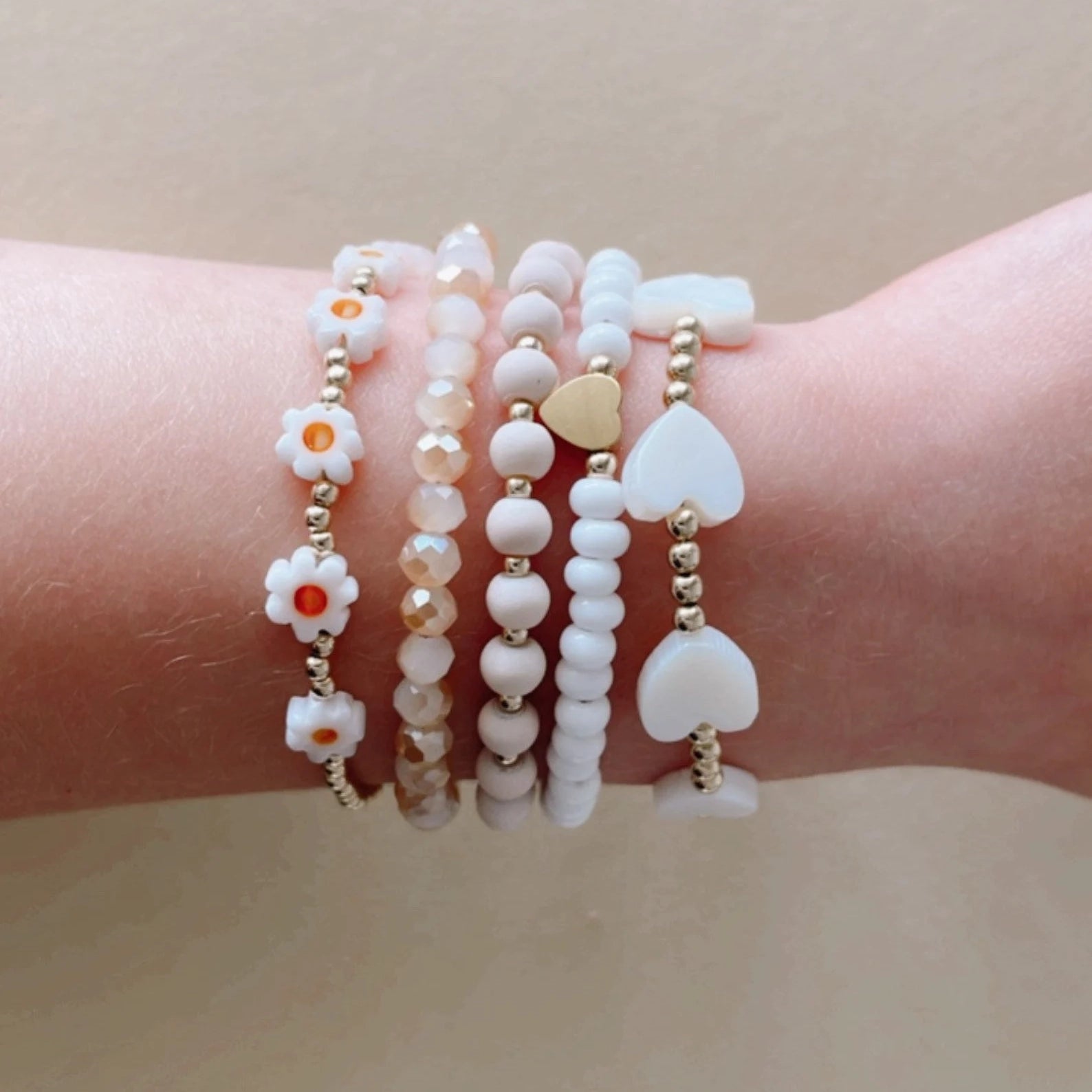 Gold Daisy Baby Bracelet for Newborns & Infants - Cute & Safe Jewelry for Christening, Birthday Gifts & Special Occasions