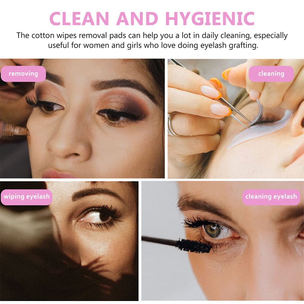 2 Pack Eyelash & Nail Cleaning Pads - Lint-Free Glue & Gel Remover Wipes for Eyelash Extensions & Nail Art - Perfect for Salon, Home Use & Travel