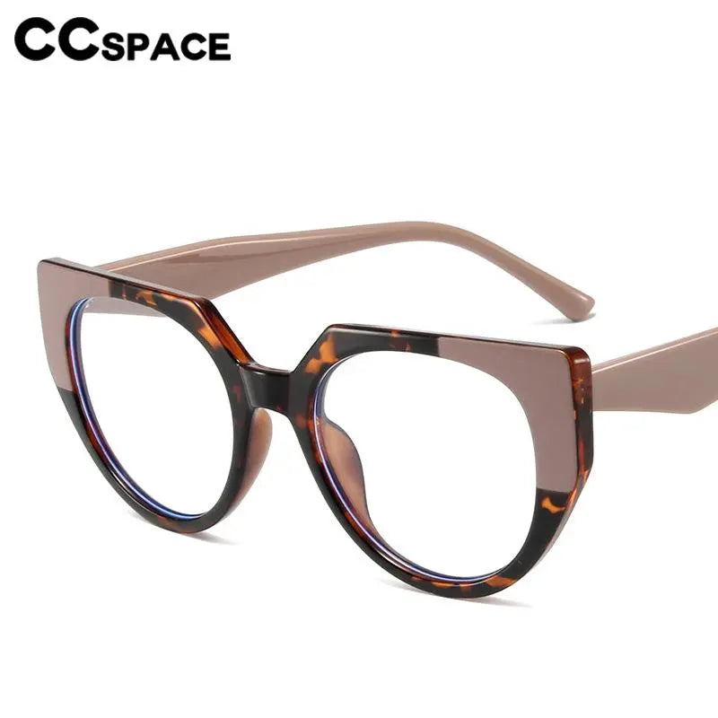 CCspace Women's Full Rim Cat Eye Reading Glasses R56954 - Stylish Blue Light Blocking Readers for Office, Reading & Computer Use