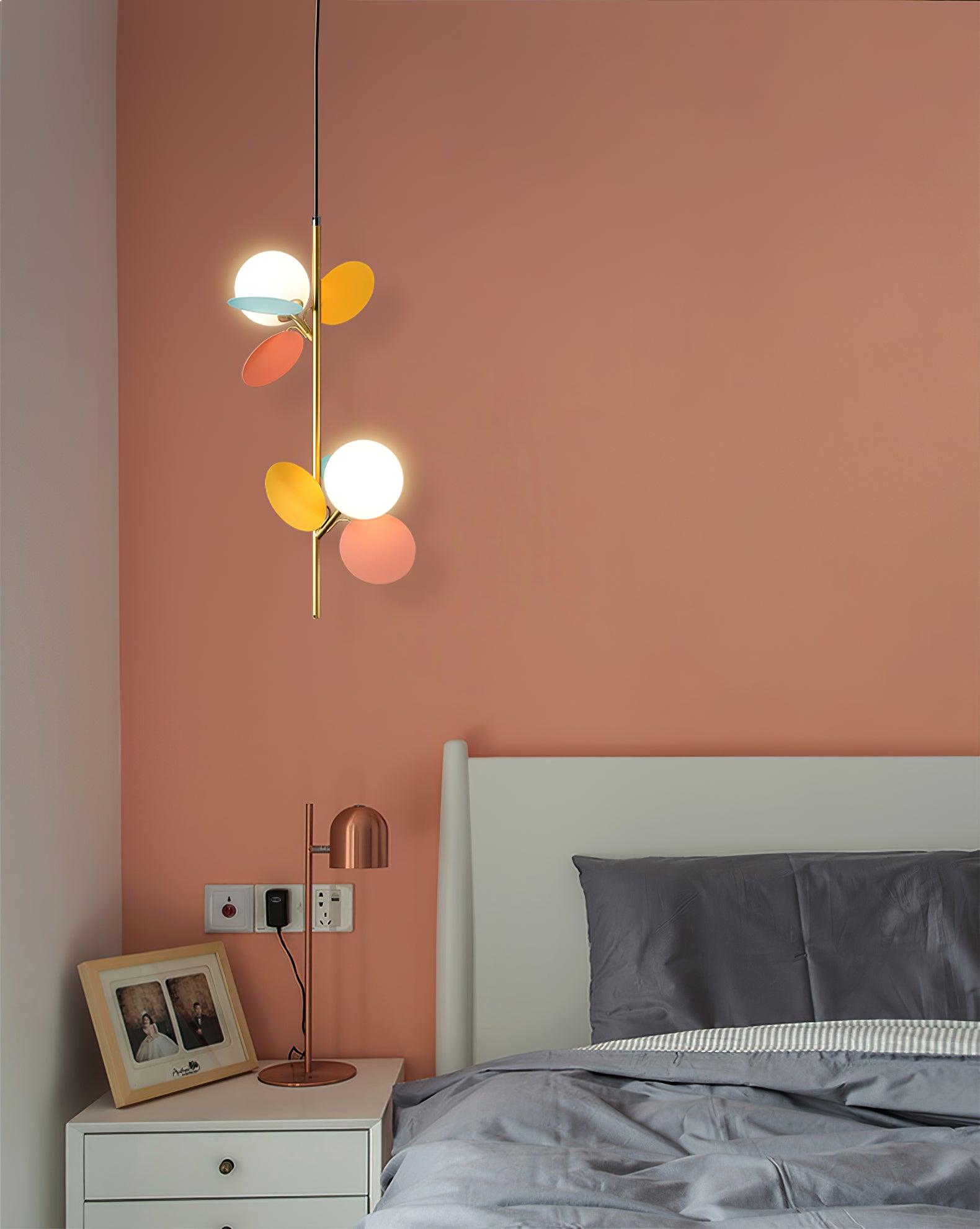 Blanca Pendant Light - Modern Hanging Ceiling Lamp for Kitchen Island, Dining Room & Bedroom | Elegant Glass Shade with Brass Finish | Indoor Lighting Fixture