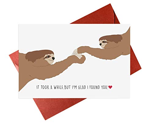 Sloth Anniversary Card