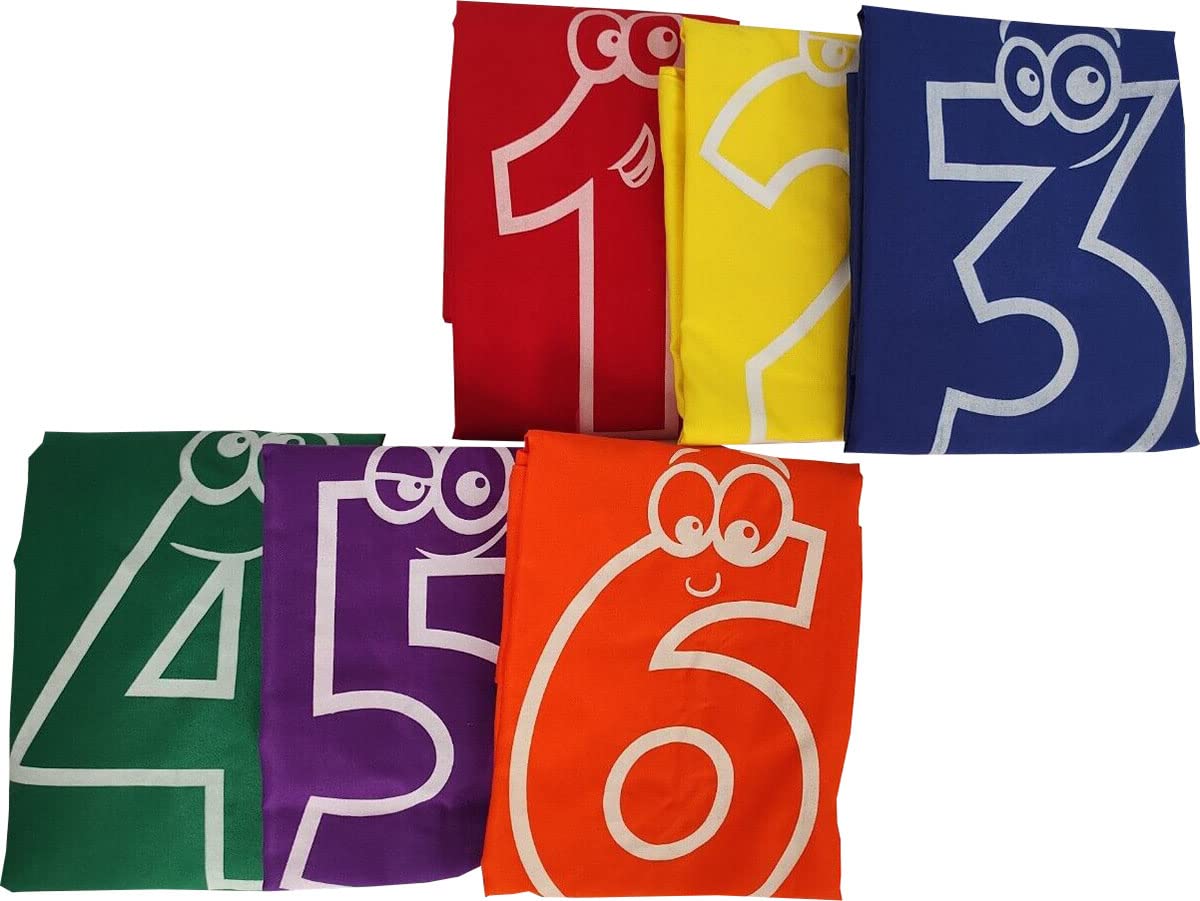 22YardsPro Kids Jumping Sack Race Bags - 6 Piece Set for Outdoor Games, Family Party Activities & Sports Day Events - Perfect for Backyard Fun, School Field Days & Garden Playtime