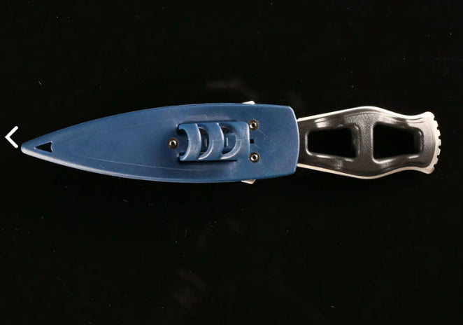 Aquatec Raptor Divers Knife - Professional Scuba Diving Knife with Blunt or Pointed Tip | Perfect for Underwater Safety, Cutting Ropes & Marine Activities