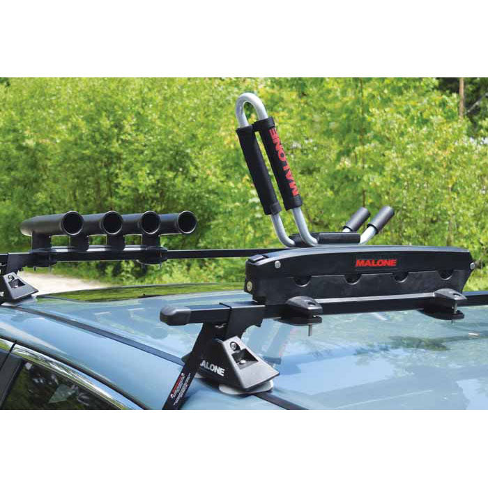Malone Striper 4 Fishing Rod Carrier - Secure Roof Rack Transport for Kayaks & Boats - Durable Rod Holder for Travel & Outdoor Adventures