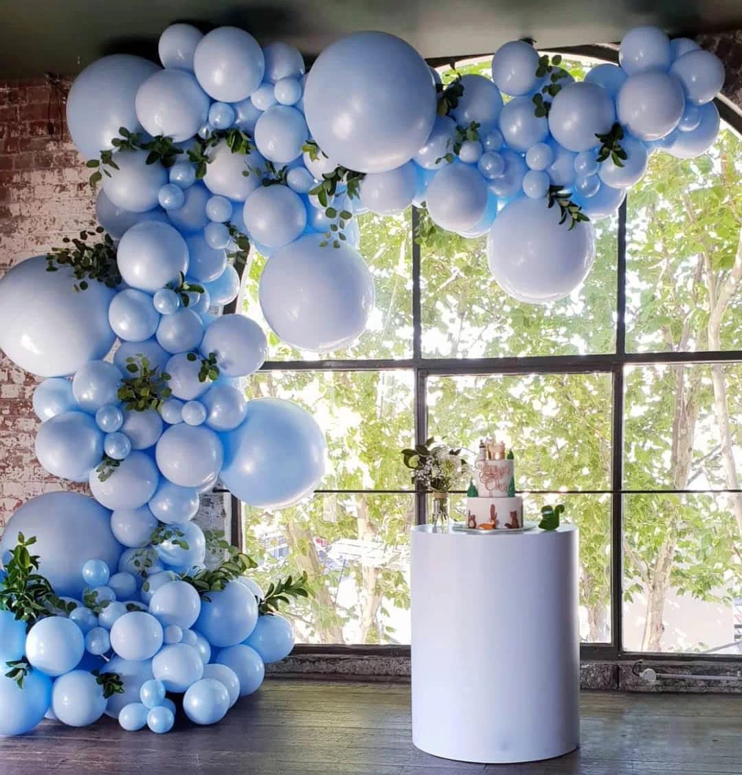 75pcs Light Blue Latex Balloons Kit - 5, 10, 18 Inch Pastel Blue Party Balloons for Garland & Arch Decor | Perfect for Birthday Parties, Baby Showers, Weddings & Special Events