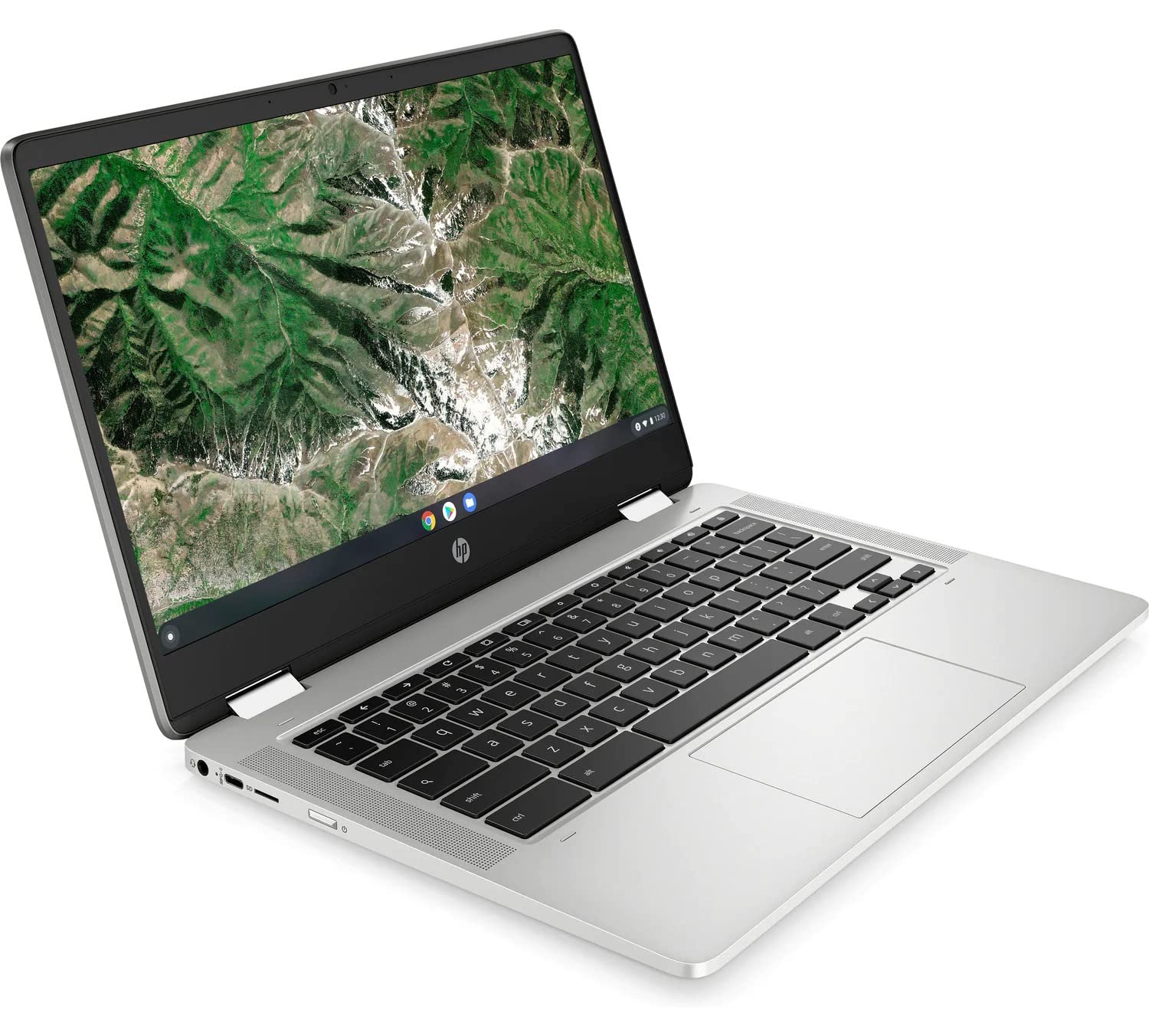 HP Chromebook x360 14-inch HD Touchscreen 2-in-1 Laptop - Intel Celeron N4020, 4GB RAM, 64GB eMMC, USB-C, Wi-Fi, Webcam - Chrome OS (Renewed) Silver 14a-ca0036tg | Perfect for Students, Remote Work & Light Computing