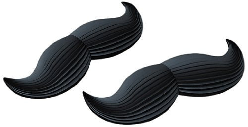Kikkerland Mustache Erasers - Fun Novelty Pencil Toppers for Office, School & Gifts - Perfect for Whiteboards, Notebooks & Creative Writing