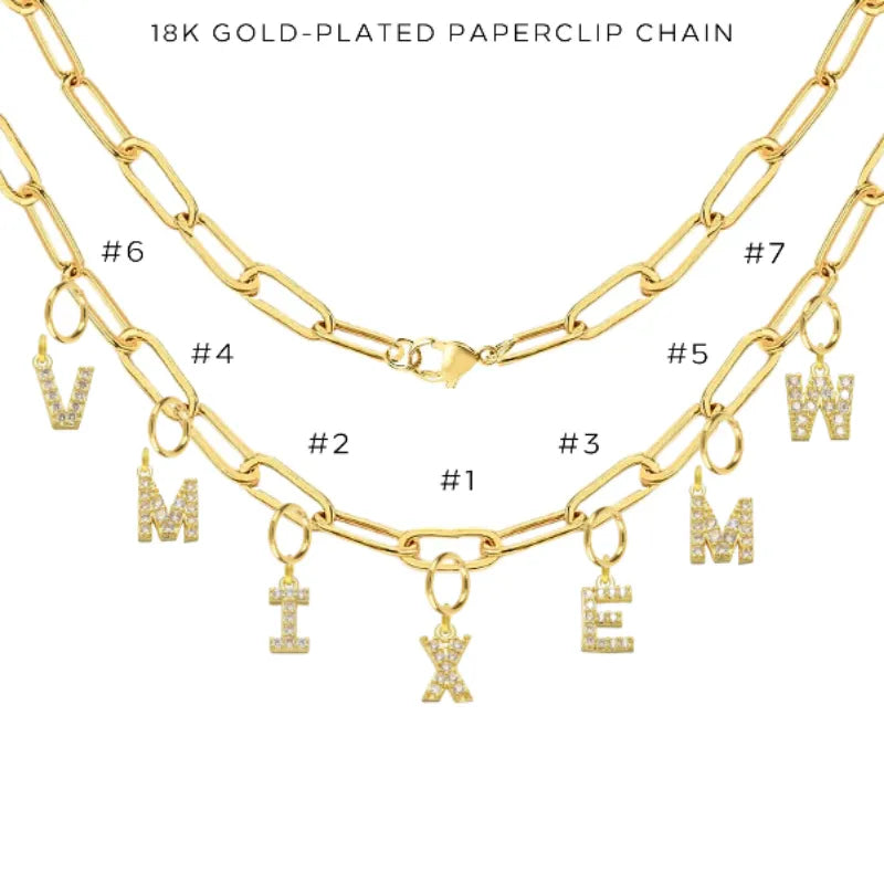 Elegant Charm Necklace with Assorted Charms - Perfect for Gifts, Parties & Everyday Wear | $54.00