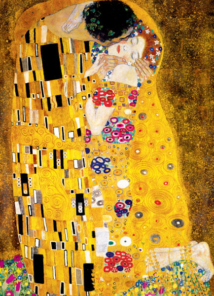 Eurographics 1000-Piece Jigsaw Puzzle - Gustav Klimt's The Kiss - Premium Art Puzzle for Adults & Teens - Perfect for Home Decor, Relaxation & Family Game Night