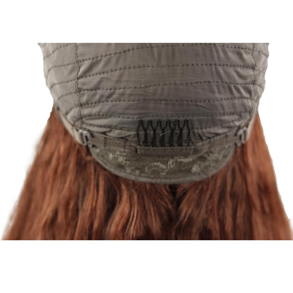Hxxcoup 8A Grade Reddish Brown Virgin Remy Human Hair Lace Front Wig - 12 Inches Straight 150% Density for Women | Perfect for Daily Wear, Cosplay & Special Occasions