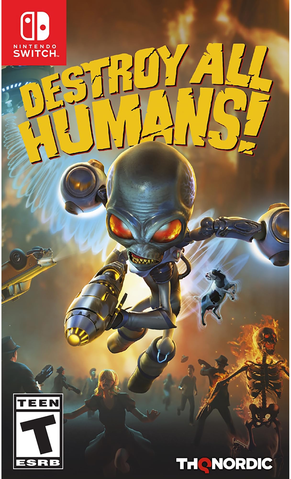 Destroy All Humans! - Nintendo Switch Game - Action-Adventure Sci-Fi for Single Player - Perfect for Home Gaming & Travel Entertainment