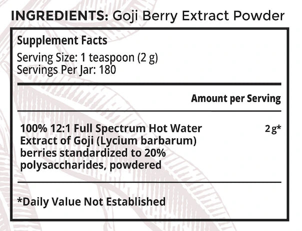 Epic Goji Berries - Organic Dried Superfood for Energy & Immunity Boost - Perfect for Smoothies, Snacks & Healthy Recipes