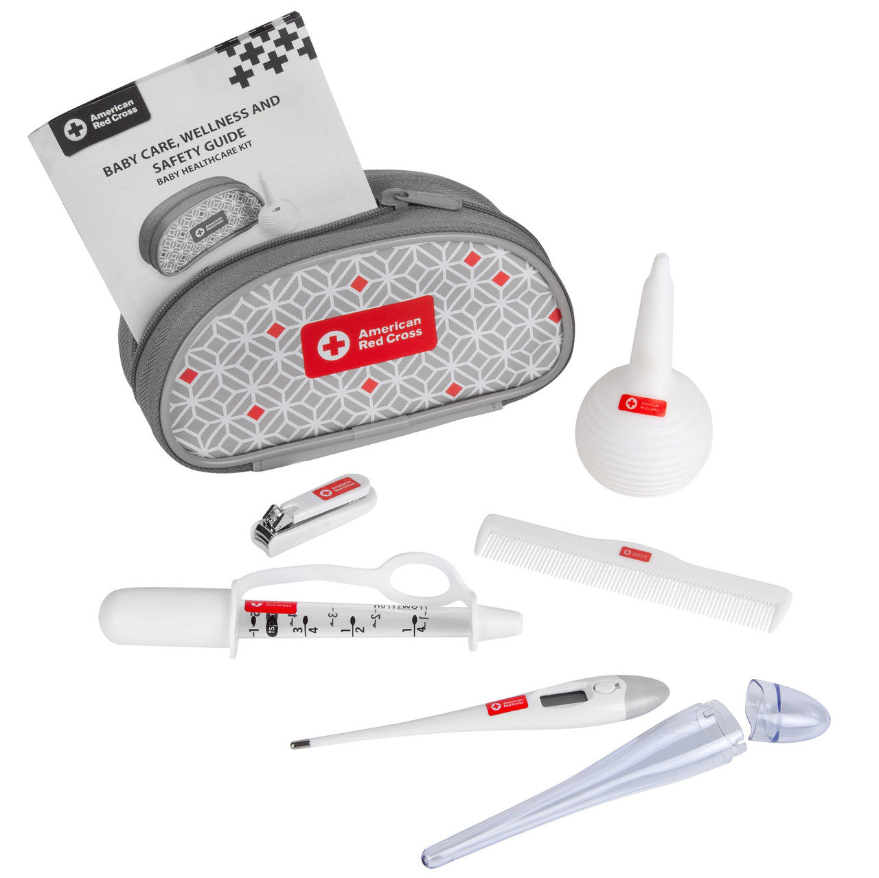 The First Years ARC Baby Healthcare Kit - Essential Newborn Care Set for Home & Travel - Includes Thermometer, Nail Clippers & More