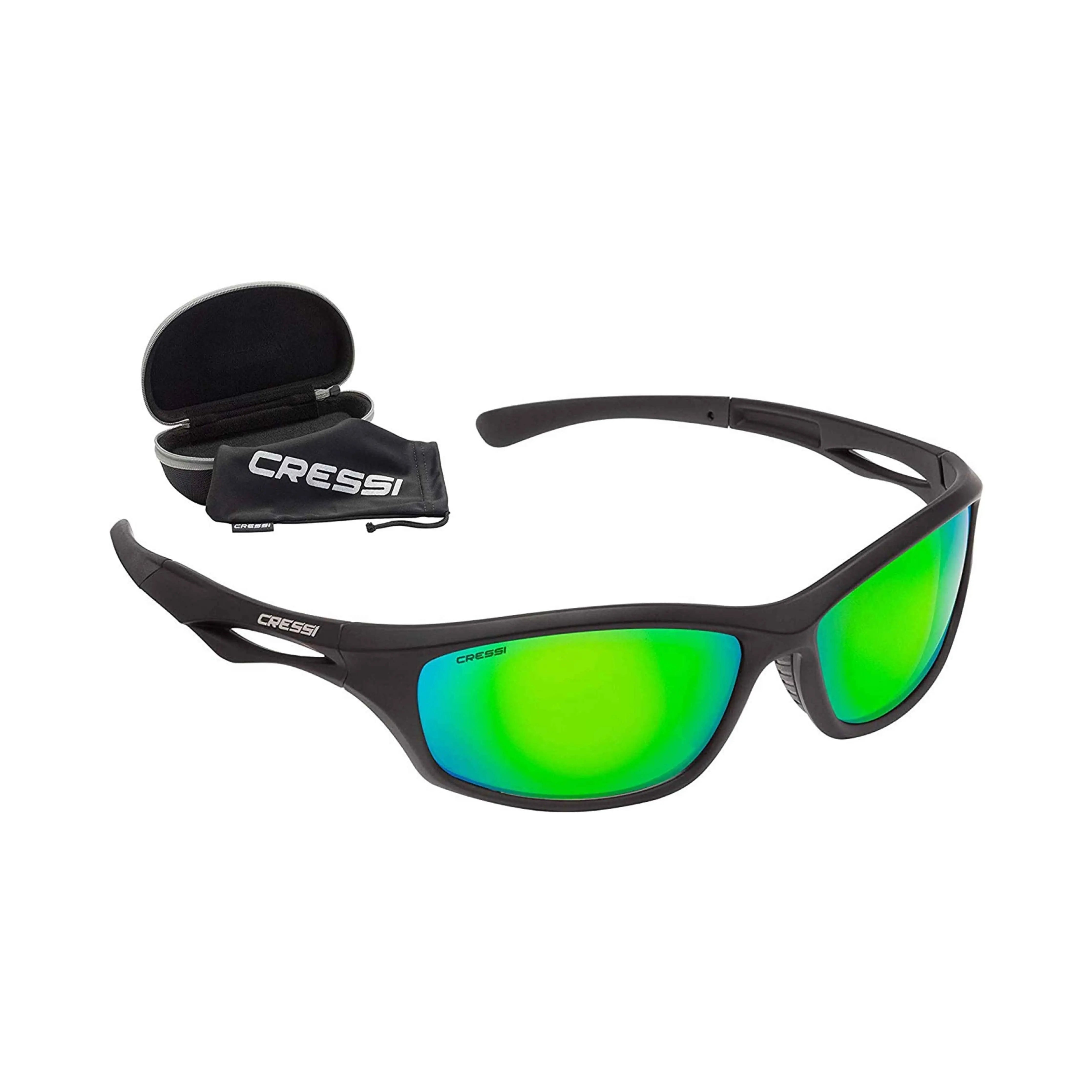 Black Mirrored Lens Green