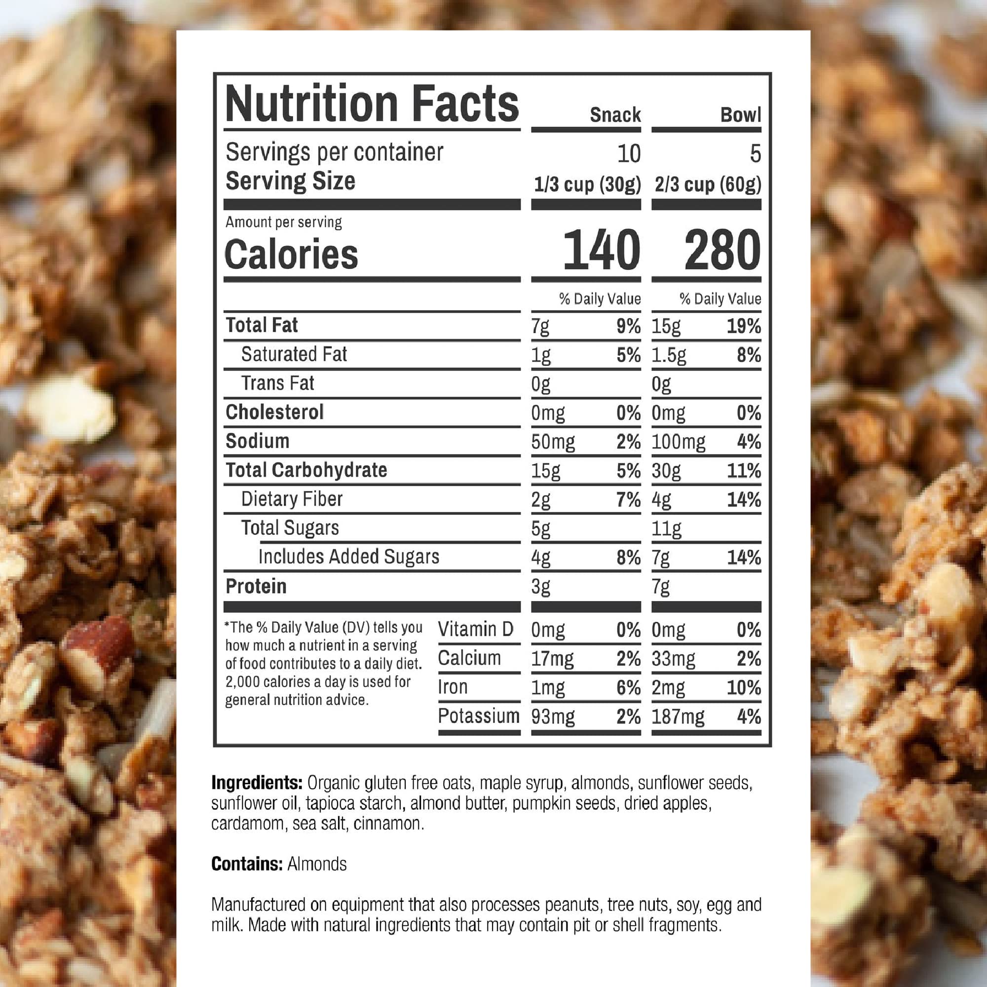 Picky Bars Performance Protein Granola - Gluten Free, Non-GMO, Vegan, Apple Crumble Flavor - 10.6 Oz (10 Servings) | High Protein Snack for Athletes, Hiking & Post-Workout Recovery