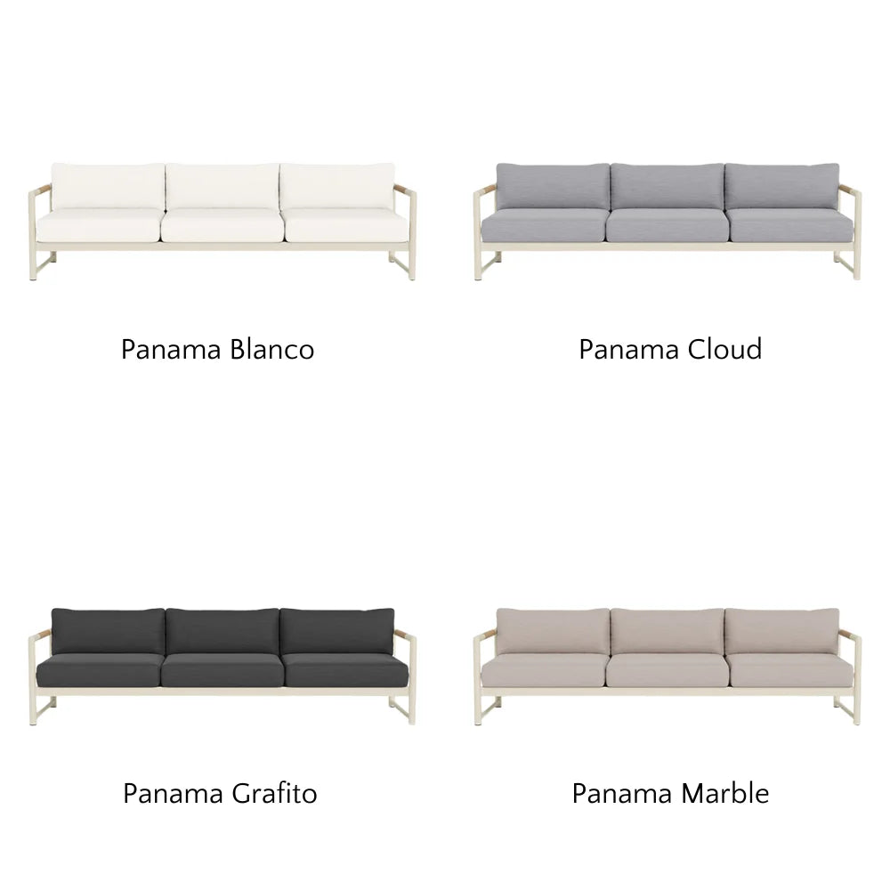 Breeze XL Outdoor 3-Seat Sofa Set - Waterproof Patio Furniture for Garden, Poolside & Backyard Relaxation
