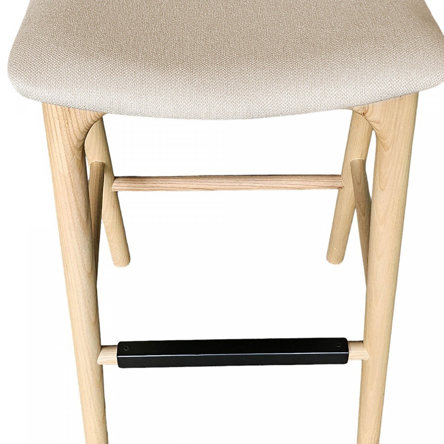 Brivonne Natural Wood Counter Stool - Adjustable Height Bar Stool for Kitchen Island, Breakfast Nook & Home Decor - Modern Farmhouse Dining Furniture