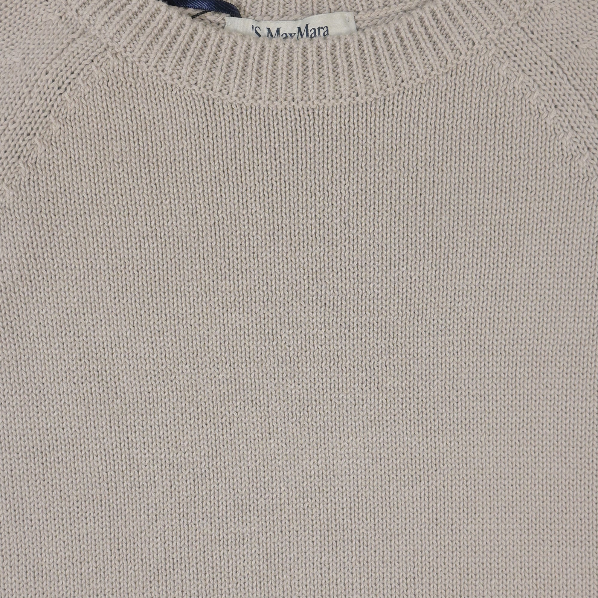 Max Mara Corinne Sweater Women's Ecru Cotton Knit Pullover - Perfect for Office Wear, Casual Outings & Fall Layering