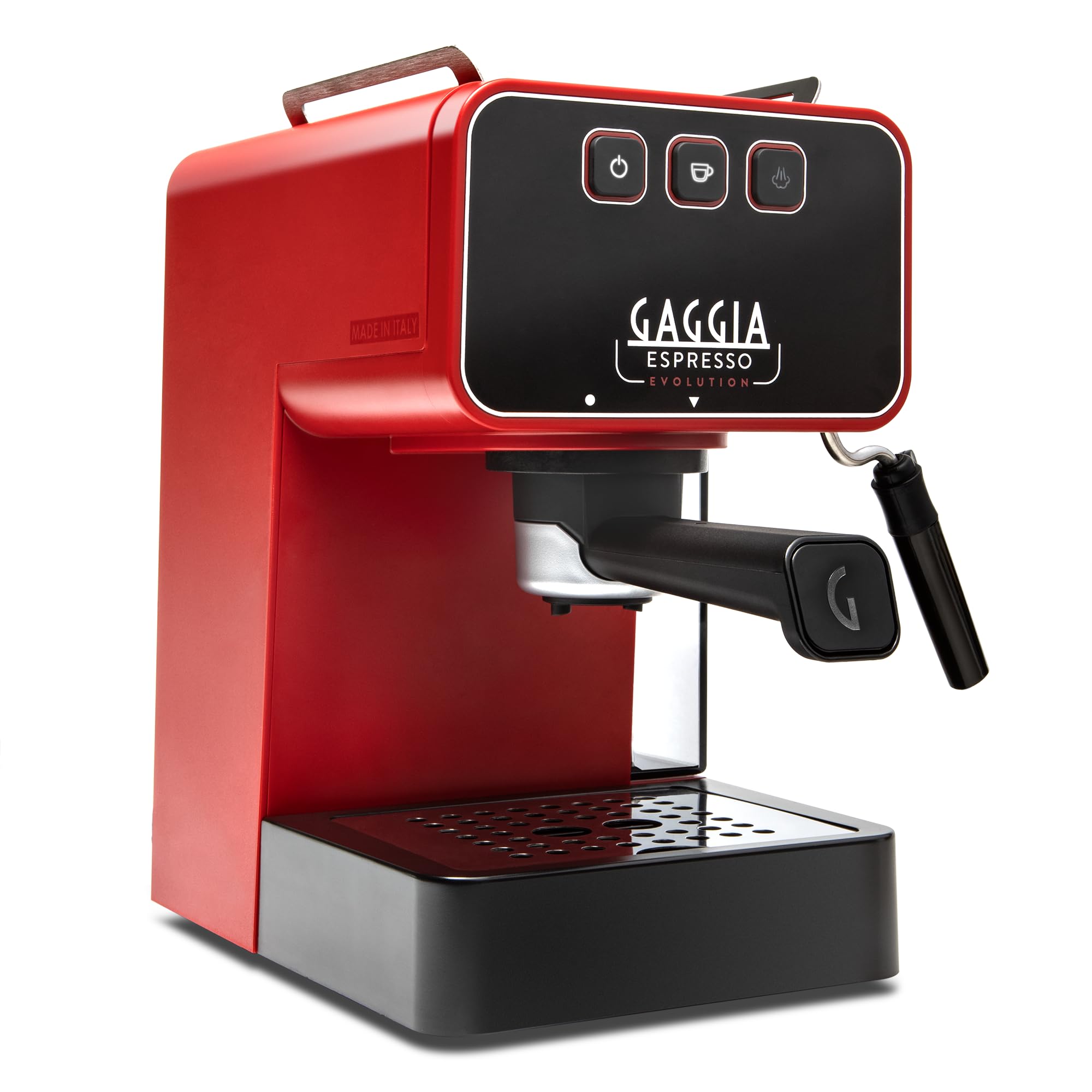 Gaggia Espresso Evolution Coffee Machine - Lava Red | Professional Home Barista Espresso Maker for Latte & Cappuccino | Perfect for Kitchen, Office & Coffee Shop Use