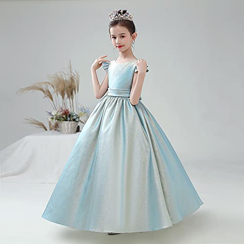 Sparkly Flower Girl Dress for Girls - Shiny Princess Bridesmaid Dress for Christmas, Holiday & Wedding Parties | Perfect for Pageants, Ceremonies & Special Occasions