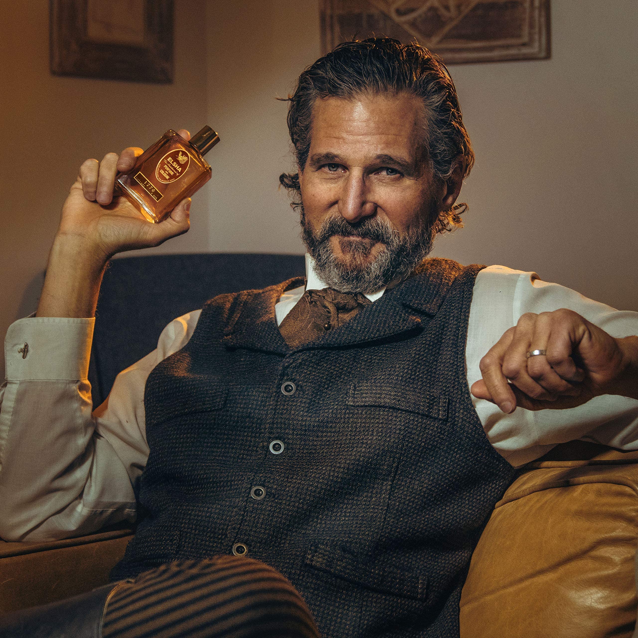 ELSHA Cologne 1776 (4oz) & Beard Growth Oil Conditioner Set - American Made Grooming Kit for Men, Perfect for Daily Use & Special Occasions
