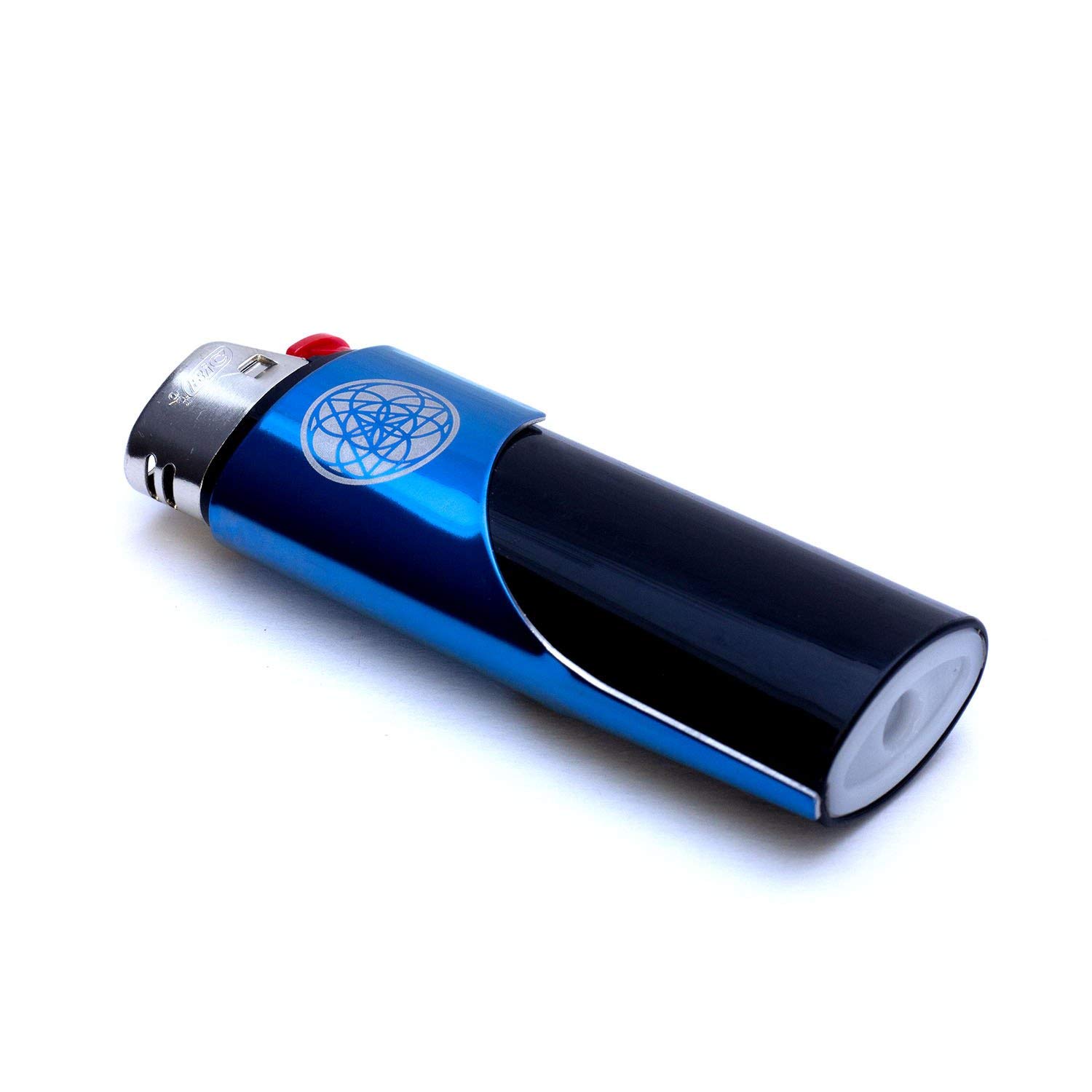 **Kasher’s Sacred Geometry Multi-Use Lighter Tool with Lighter - Box Cutter, Package Opener, Cleaning Tool, Self-Defense & Outdoor Gear for Camping, Fishing, Hiking (Blue)**    *Perfect for Outdoor Adventures, Survival Kits & Everyday Utility*