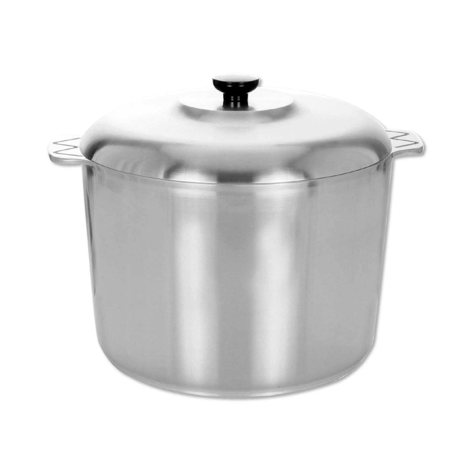 14 Quart Cajun Stock Pot with Lid - Oven Safe Aluminum Soup Pot - Nickel-Free Large Cooking Pot with Steamer - Perfect for Soups, Stews, Boiling & Steaming Vegetables