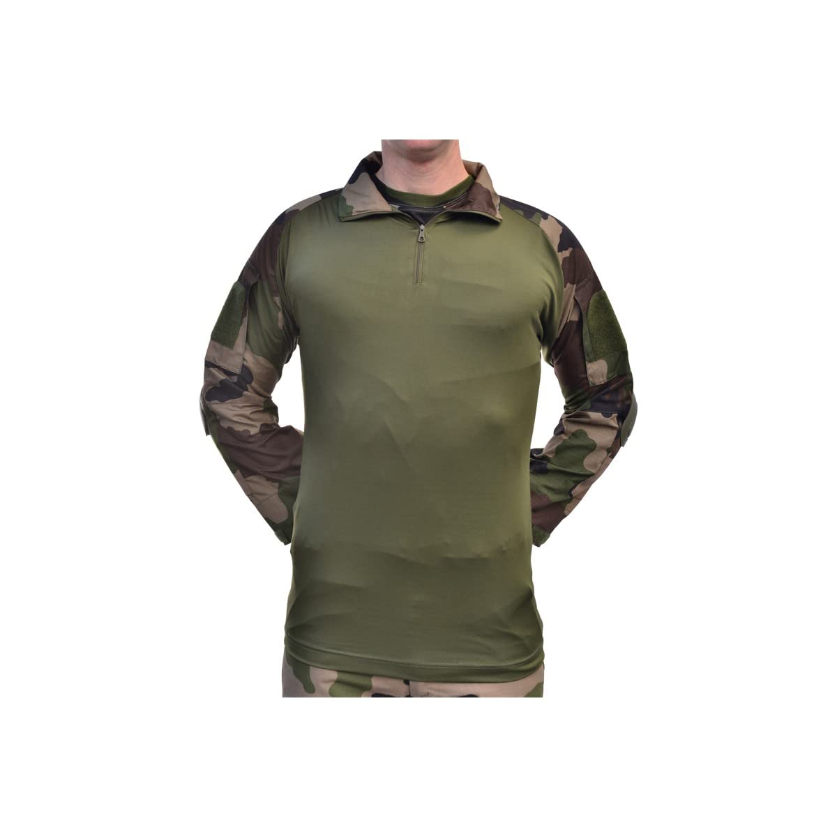 Mil-Tec Military Combat Shirt - CCE Camouflage Tactical Shirt for Outdoor, Airsoft & Hunting | Durable & Breathable Army Uniform for Men
