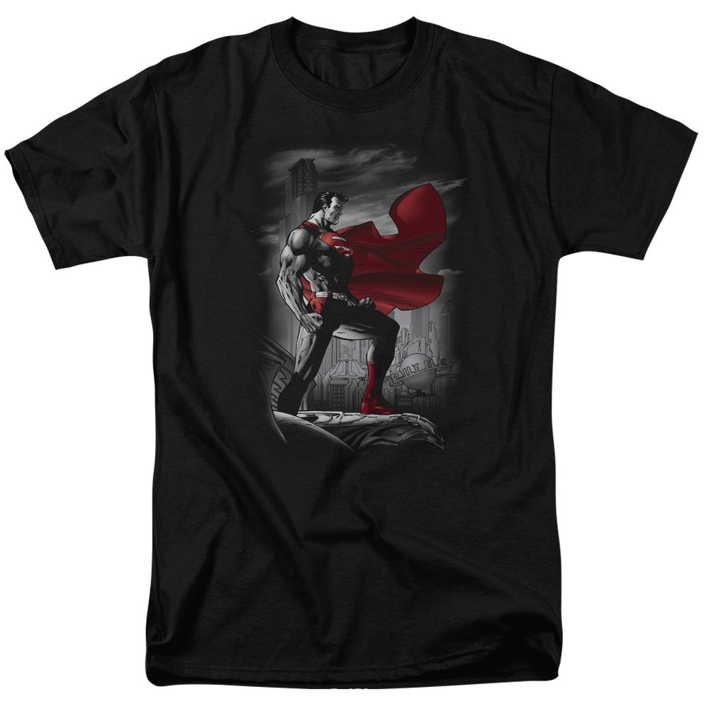 Superman - Metropolis Guardian Graphic T-Shirt for Men, Size L - Casual Superhero Tee for Comic Fans & Everyday Wear