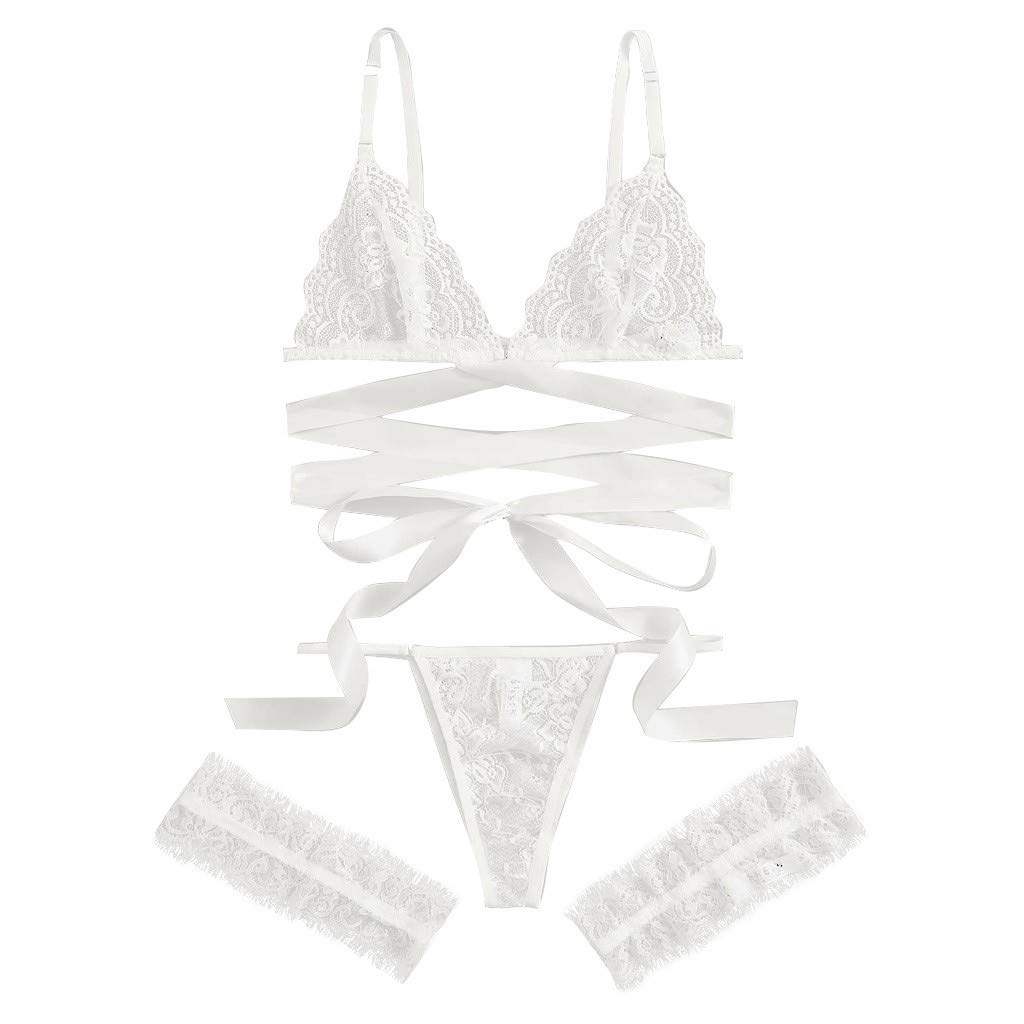 Sexy Lace Lingerie Set for Women - Sleepwear, G-String & Bra Plus Size Underwear | Romantic Nights, Boudoir Photoshoot, Valentine's Gift