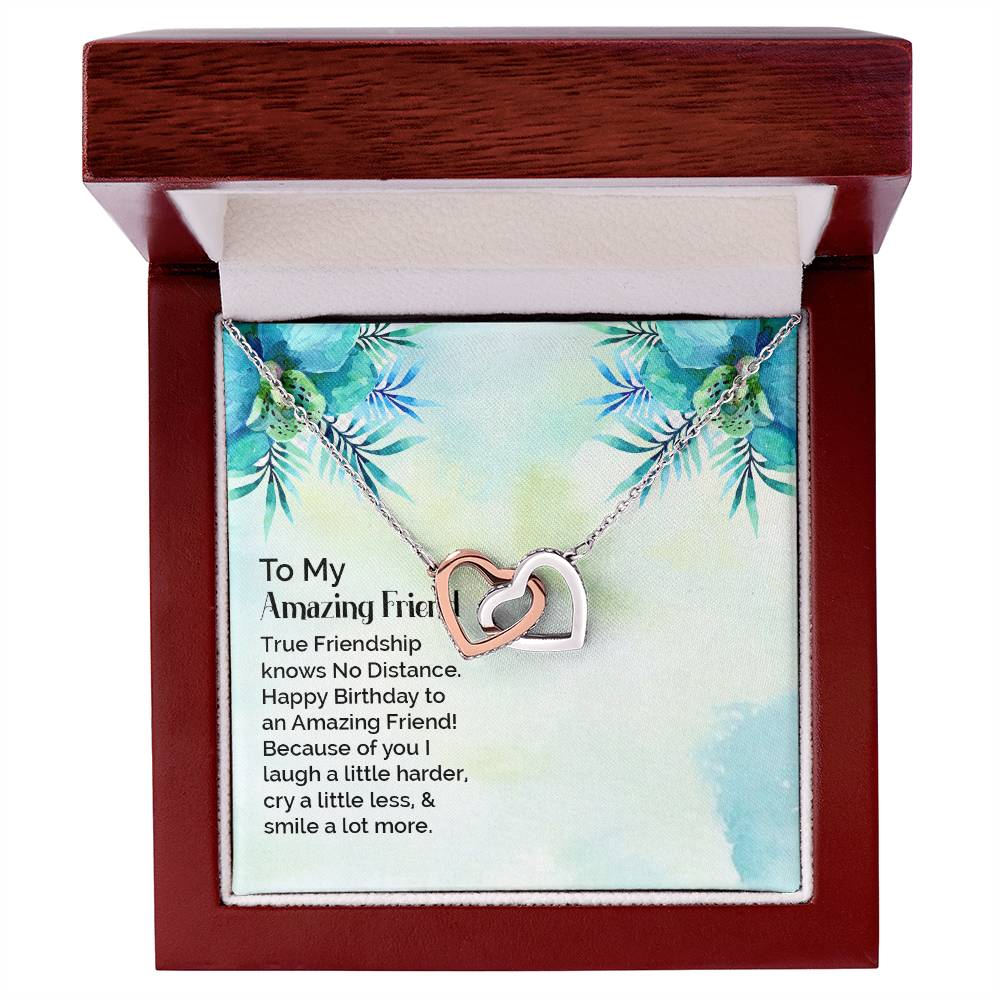 Best Friend Gifts for Women - Heart Necklace Friendship Jewelry - Friendaversary & Birthday Gifts for Her - Perfect for Anniversaries, Valentine's Day & Special Occasions