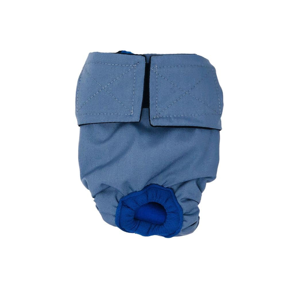 Premium Baby Blue Dog Diaper XL with Tail Hole | USA Made | Absorbent & Washable Pet Diapers for Incontinence, House Training & Travel Use