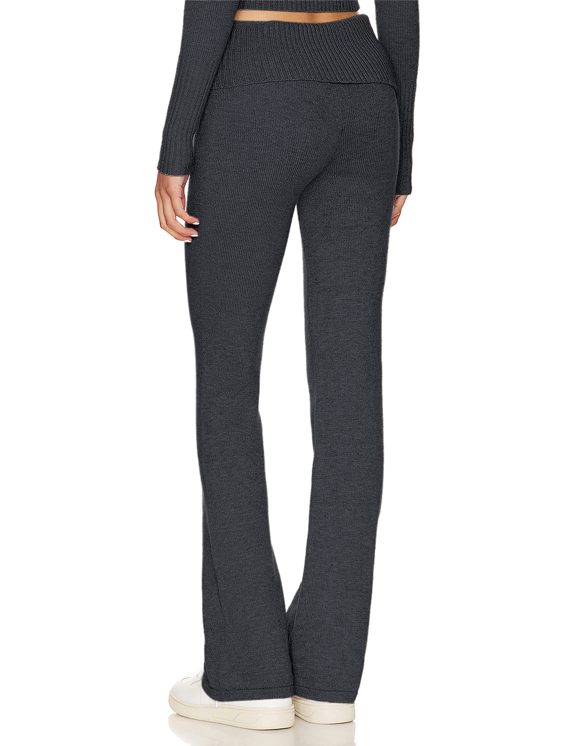 Springrain Women's 2-Piece Sweater Set - Ribbed Zip Hoodie & Knit Lounge Outfit | Cozy Winter Loungewear for Home, Travel & Casual Wear