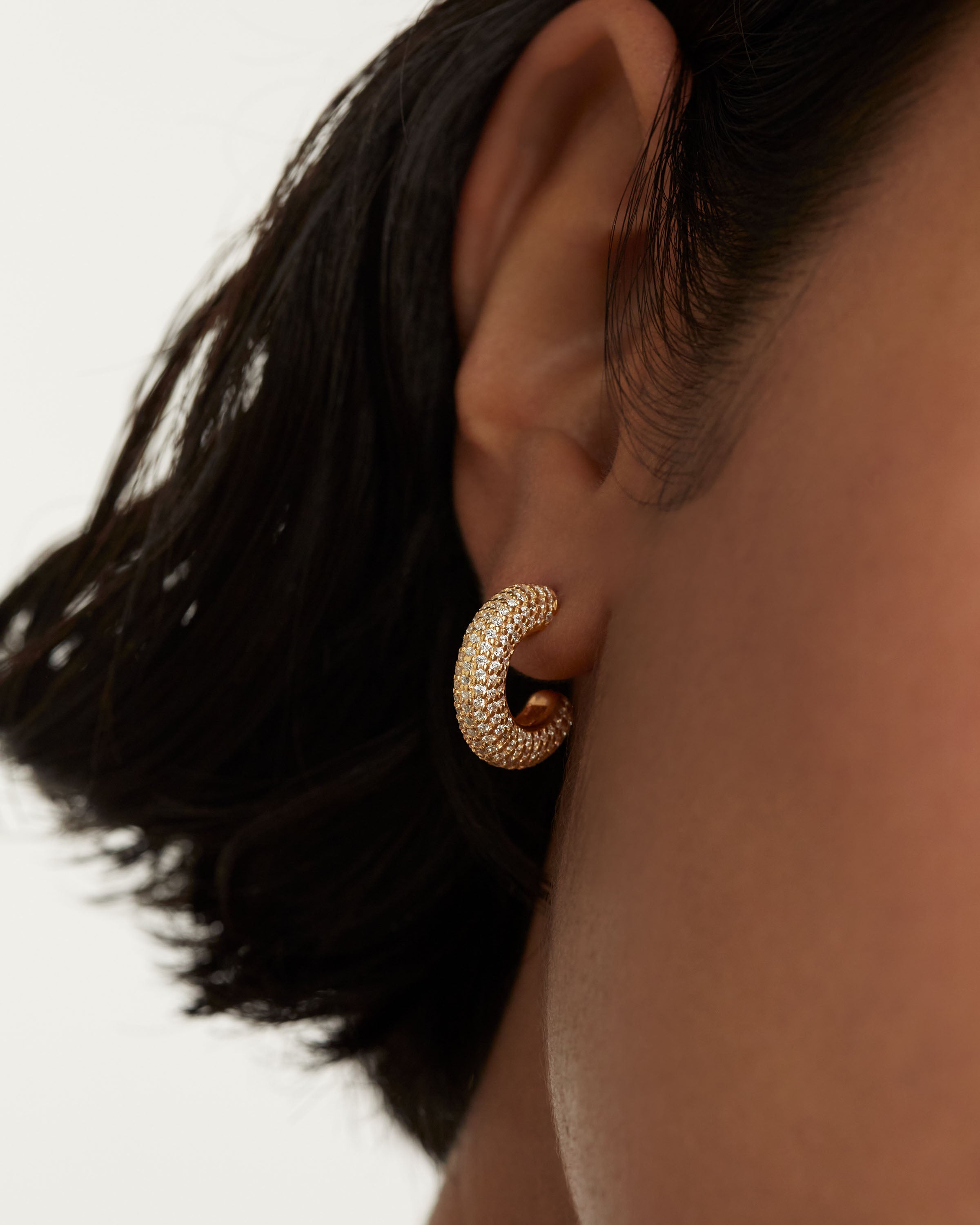 King Gold Earrings for Women - 14K Solid Gold Hoop Earrings - Elegant & Hypoallergenic Jewelry Gift for Her - Perfect for Parties, Weddings & Everyday Wear