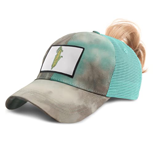 Tie Dye Aqua Rectangle Patch