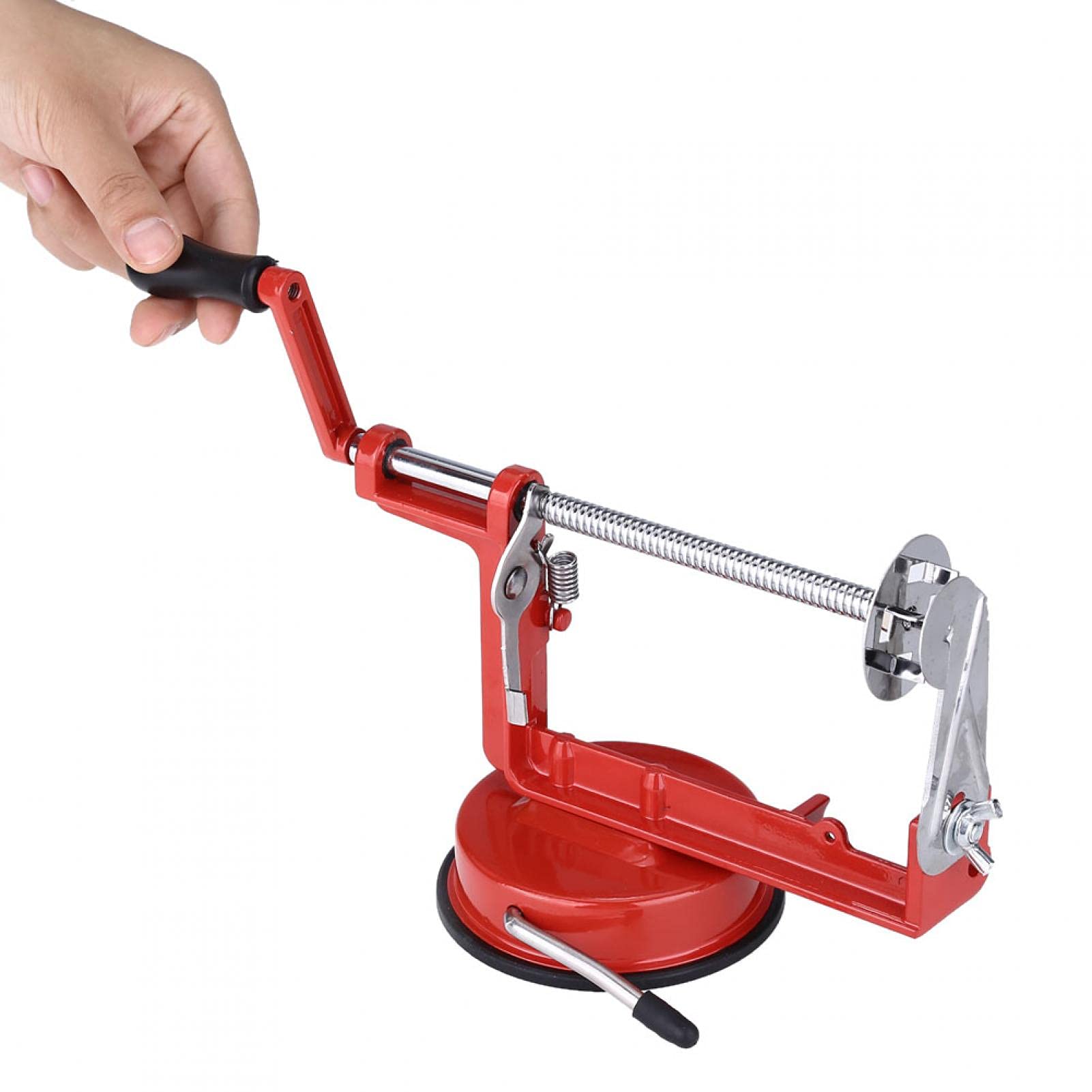 LANTRO JS Manual Spiral Potato Cutter - Tornado Twister for Potatoes, Cucumbers & Vegetables - Easy Fruit & Veggie Chip Maker - Perfect for Salads, Snacks & Party Food Prep