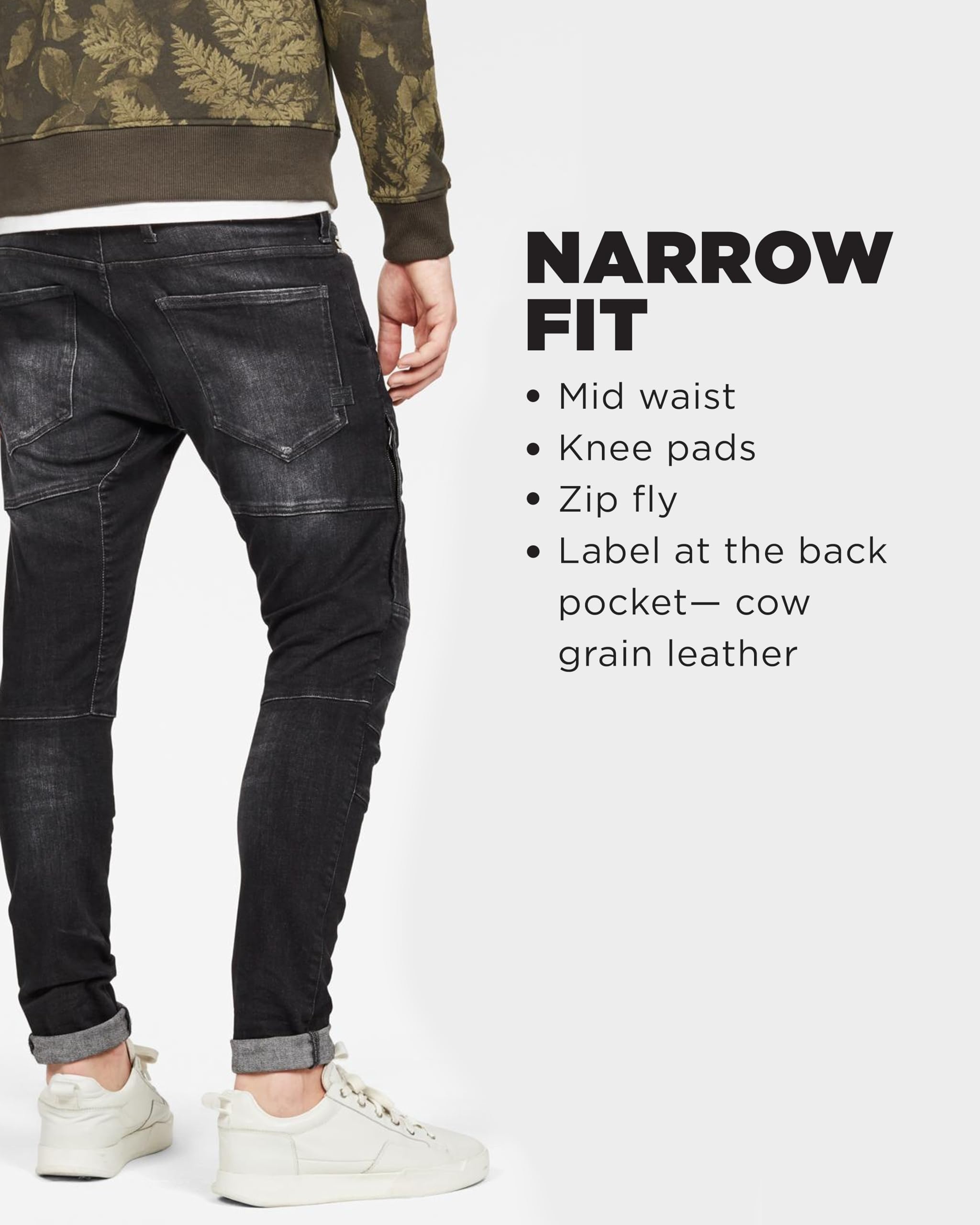 G-Star Raw Men's Rackam 3D Skinny Fit Jeans - Slim Tapered Denim Pants for Casual & Streetwear Outfits | Perfect for Everyday Wear and Night Out