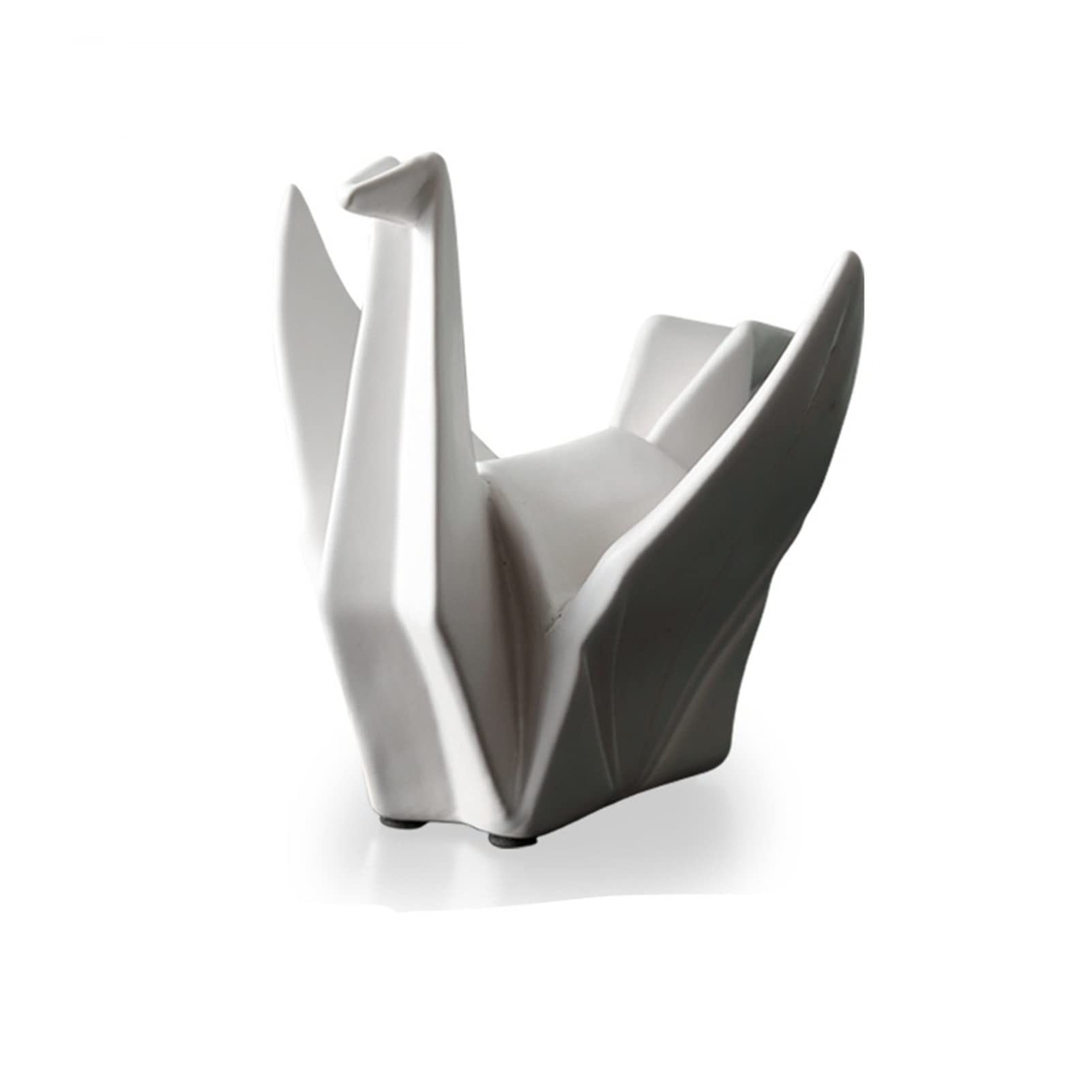 Nordic Modern Abstract Ceramic Origami Animal Sculpture - Minimalist Home Decor Statue for Living Room, Bedroom & Office (Small, Blue) | Perfect for Shelf Display, Gift & Interior Design