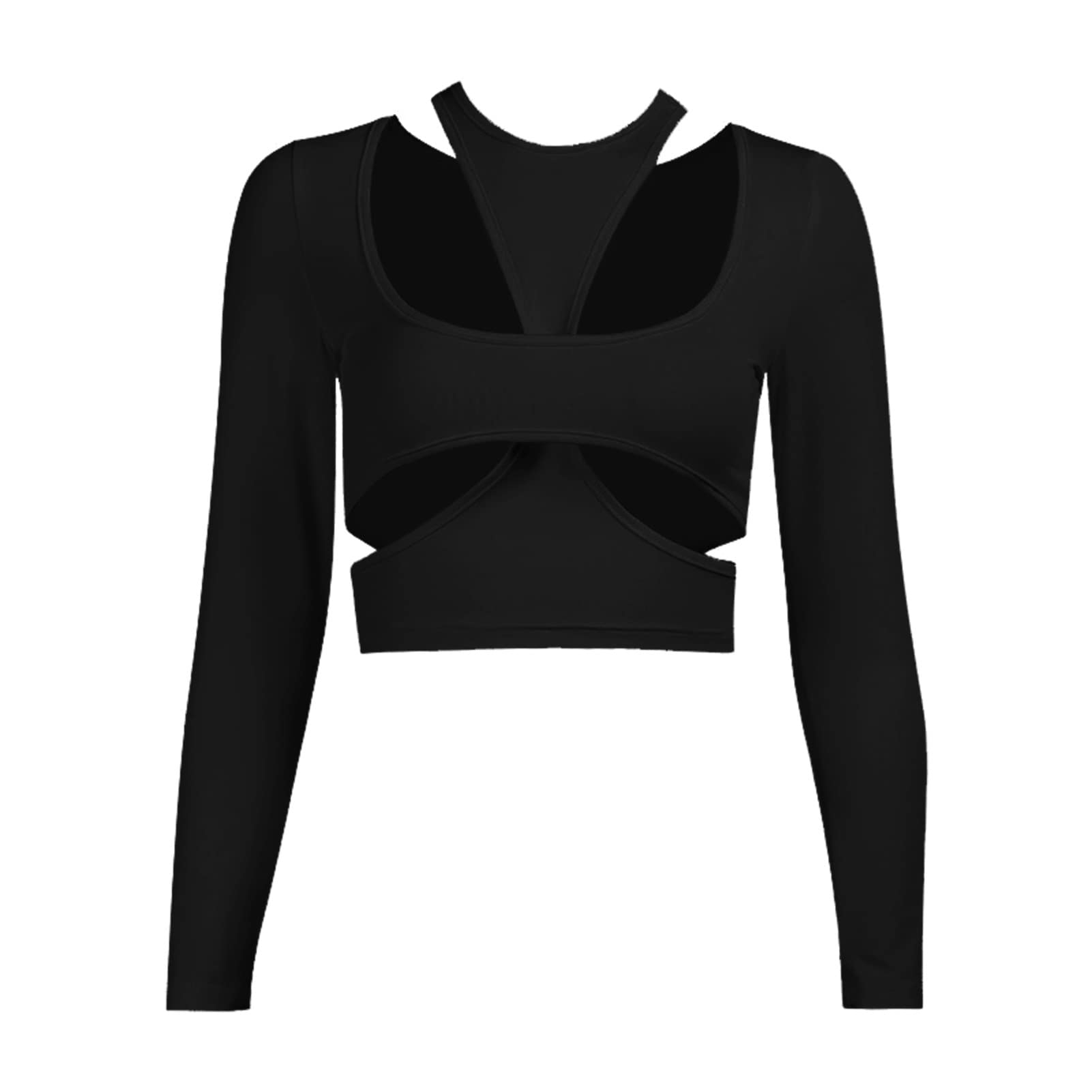 Hislaves Women's Quick-Dry Patchwork Yoga Crop Top - Breathable Halter Sports Bra for Gym, Running & Fitness - High-Impact Workout & Activewear