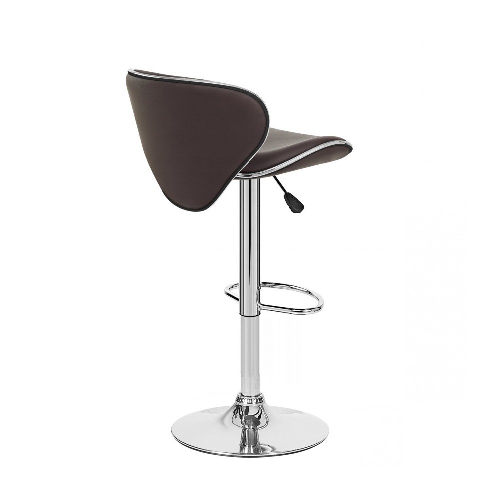 Set of 2 Kappa Contemporary Adjustable Barstools in Coffee - Modern Kitchen & Dining Room Seating