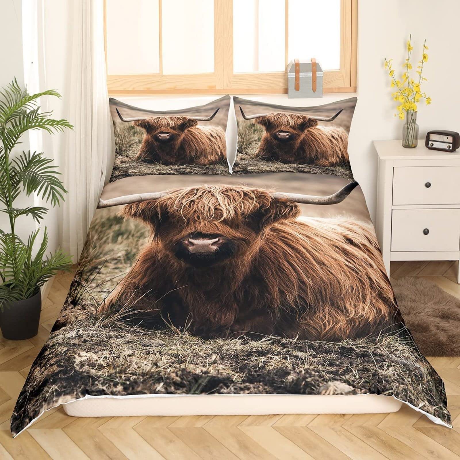 Luxury Microfiber Duvet Cover Set California King Size - Soft Comforter Cover with Zipper Closure + 2 Pillowcases (20x26 Inches) for Adults & Kids | Perfect for Master Bedroom, Guest Room & Nursery Decor