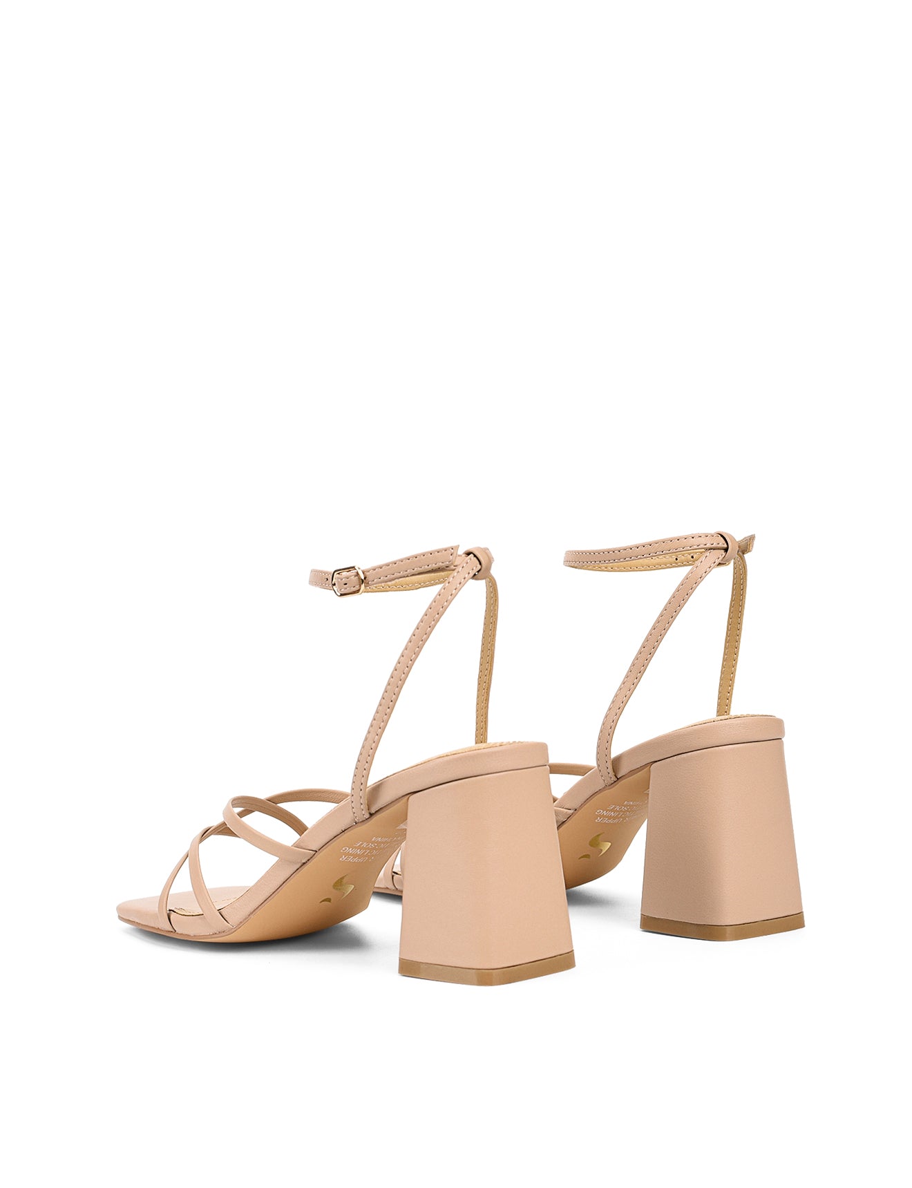 Straus Block Heel Sandals for Women - Comfortable Seashell Leather Summer Shoes - Perfect for Beach Weddings, Vacations & Casual Outings