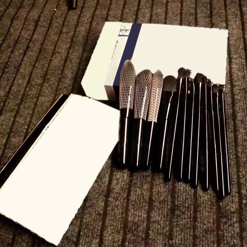 Professional Makeup Brush Set - 12 Piece Vegan & Cruelty-Free Cosmetics Brushes for Foundation, Blending, Eyeshadow - Perfect for Travel & Everyday Makeup