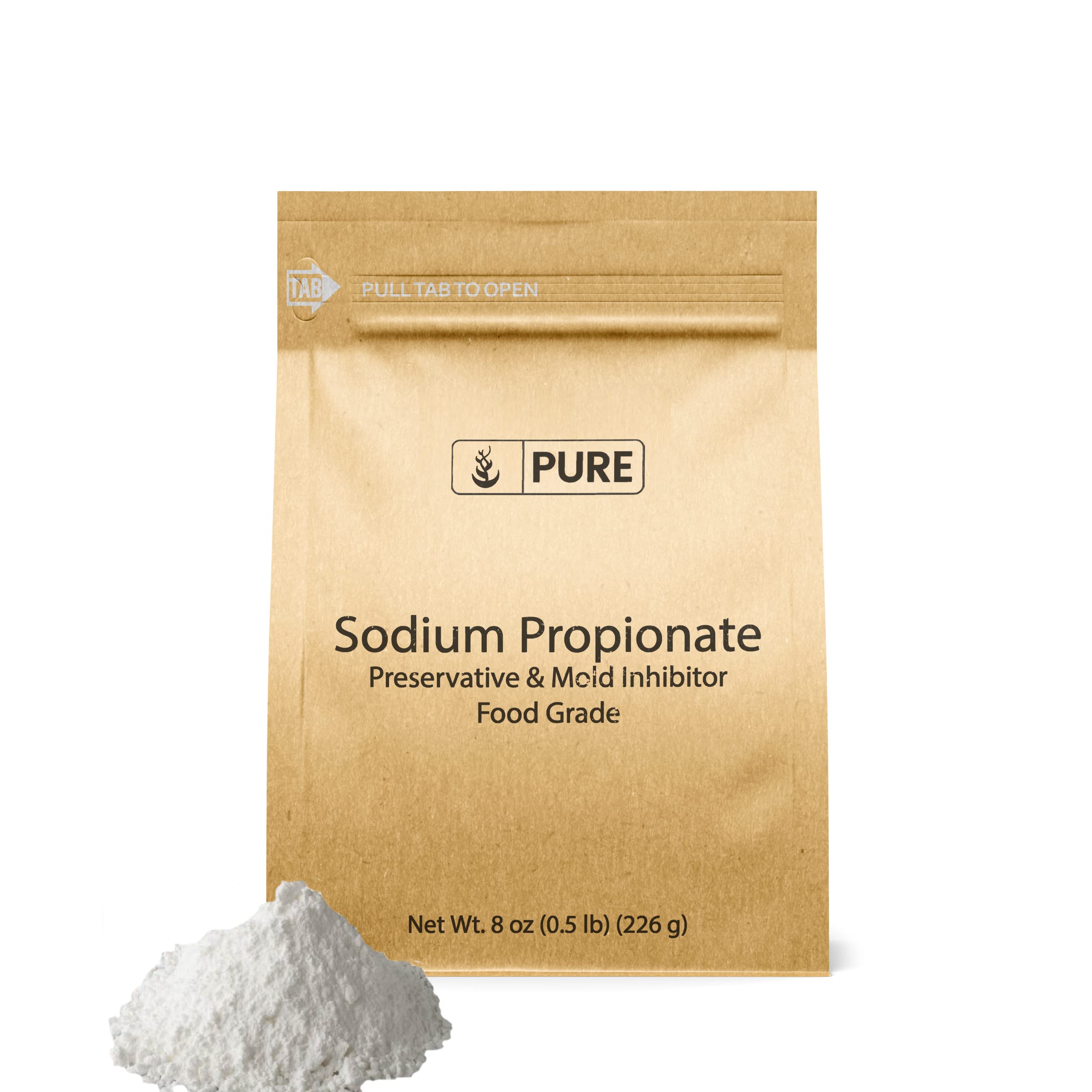 Food Grade Sodium Propionate (8 oz) - Natural Preservative & Mold Inhibitor for Baking, Cheese, Bread | USDA Approved Food Additive | Extends Shelf Life of Baked Goods & Dairy Products
