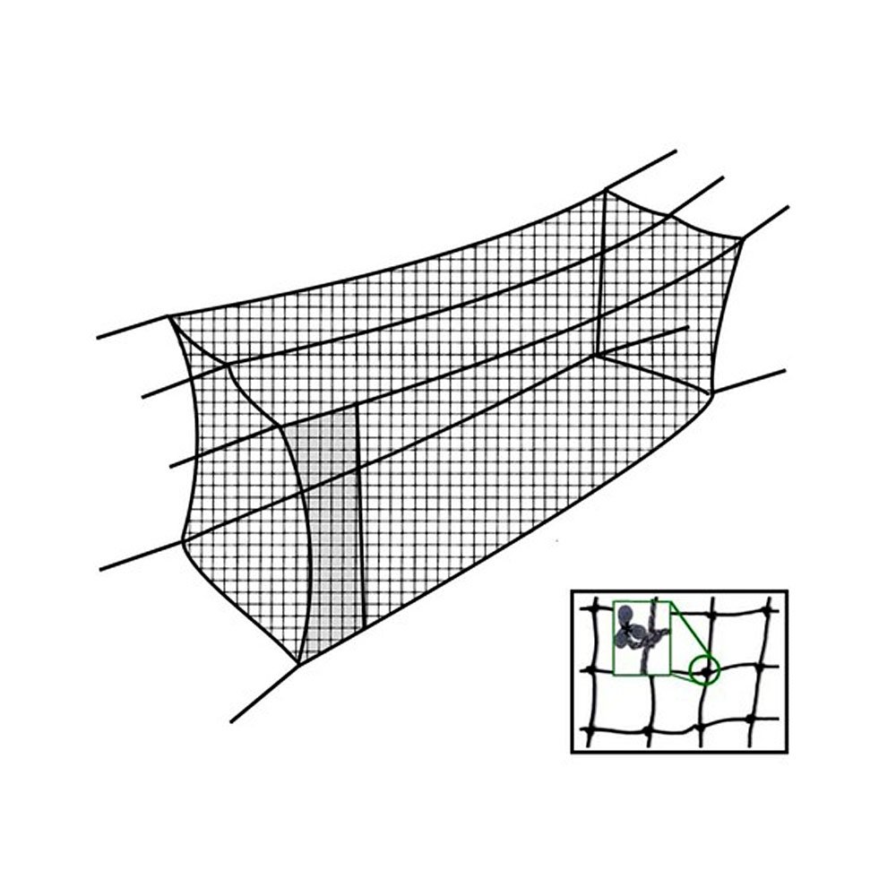 Cimarron 55x12x12 Twisted Poly Batting Cage Net - Heavy Duty Baseball Softball Practice Net for Backyard, Training, and Sports Facilities - Perfect for Hitting Drills & Team Practice Sessions