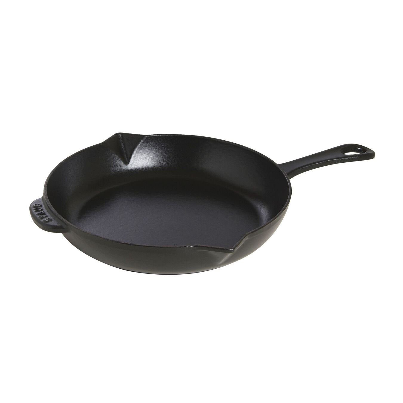 Staub 10 Inch Cast Iron Skillet - Premium French Oven Safe Cookware for Searing, Frying & Baking - Perfect for Stovetop, Oven & Outdoor Cooking