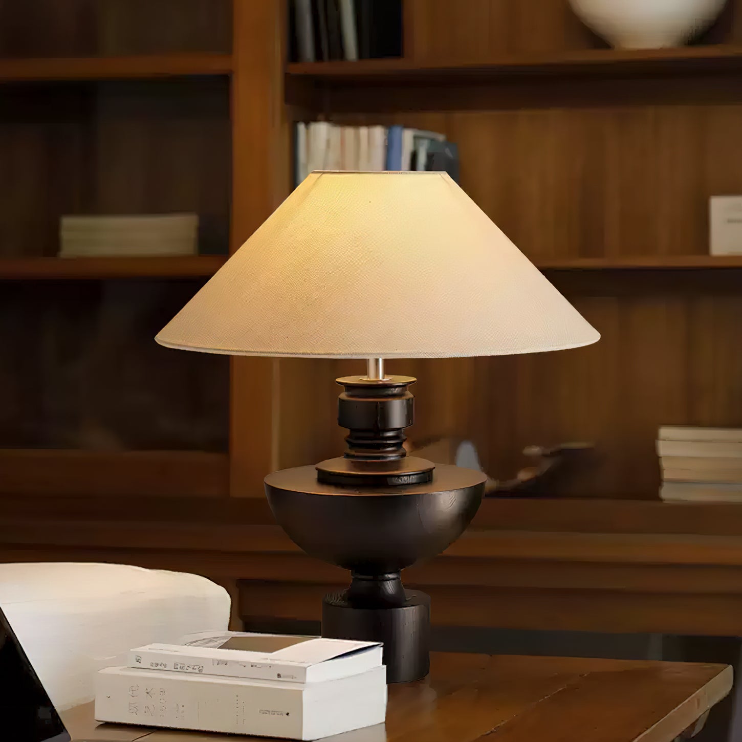 Bhaskara Modern Table Lamp - Adjustable LED Desk Light for Home Office, Bedroom & Living Room | Energy Efficient & Stylish Lighting Solution for Reading, Working & Relaxing
